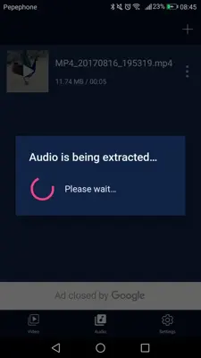 Audio Extractor android App screenshot 2